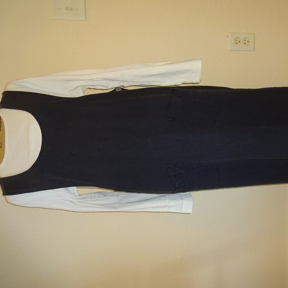 Vintage Chico's Black Linen  Maxi Jumper